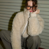 Curly Faux Fur Blouson Vanilla