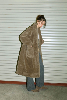 Boa Long Coat Cappuccino