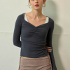 Gathered Off-Shoulder Top