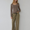 Adjustable Webbing-Belt Pants