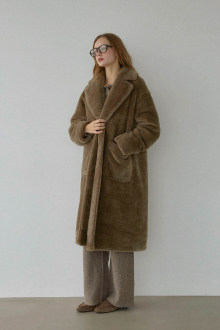 Alternative view of Boa Long Coat Cappuccino