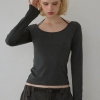 Halter Neck Long-Sleeve Padded Top