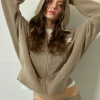 Pigment Woven Label Logo Zip Hoodie