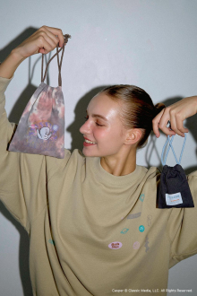 Alternative view of [Casper x ALEXIA STAM] Drawstring Pouch